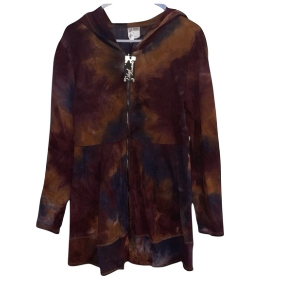 🌹NWT/ETHYL CLOTHING ZIP UP HOODED JACKET - Picture 1 of 9